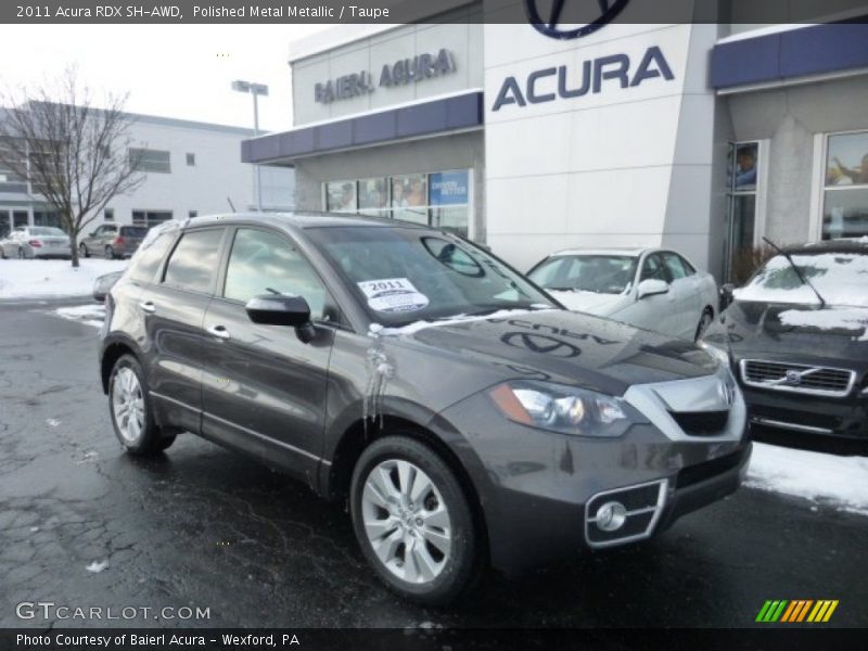Polished Metal Metallic / Taupe 2011 Acura RDX SH-AWD