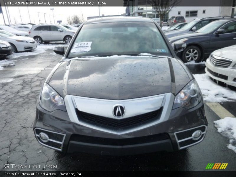 Polished Metal Metallic / Taupe 2011 Acura RDX SH-AWD