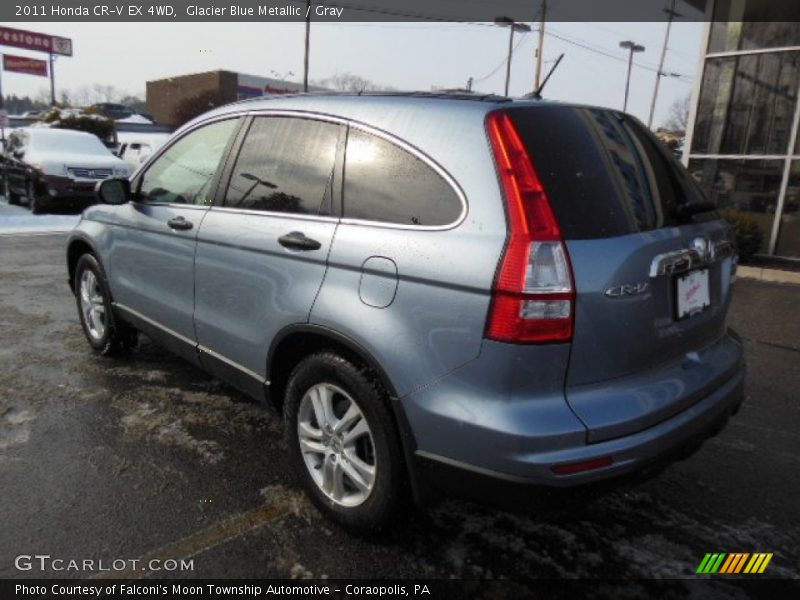 Glacier Blue Metallic / Gray 2011 Honda CR-V EX 4WD