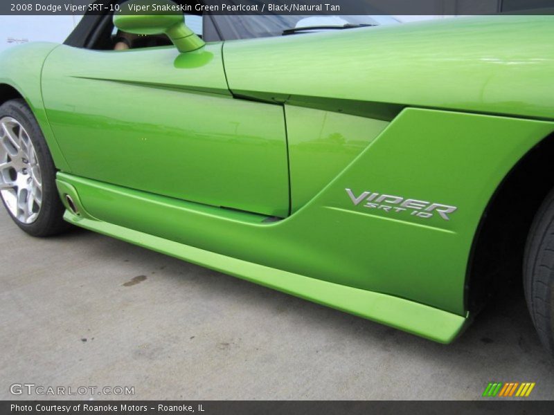 Viper Snakeskin Green Pearlcoat / Black/Natural Tan 2008 Dodge Viper SRT-10