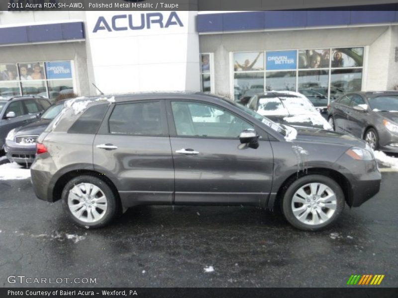 Polished Metal Metallic / Taupe 2011 Acura RDX SH-AWD