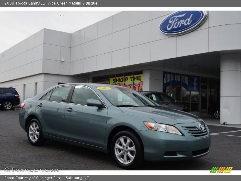 Aloe Green Metallic / Bisque 2008 Toyota Camry LE