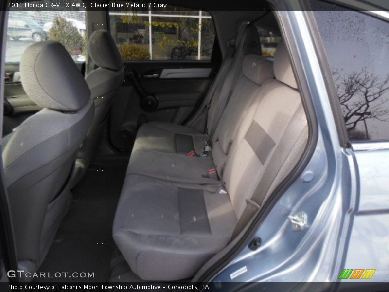 Glacier Blue Metallic / Gray 2011 Honda CR-V EX 4WD