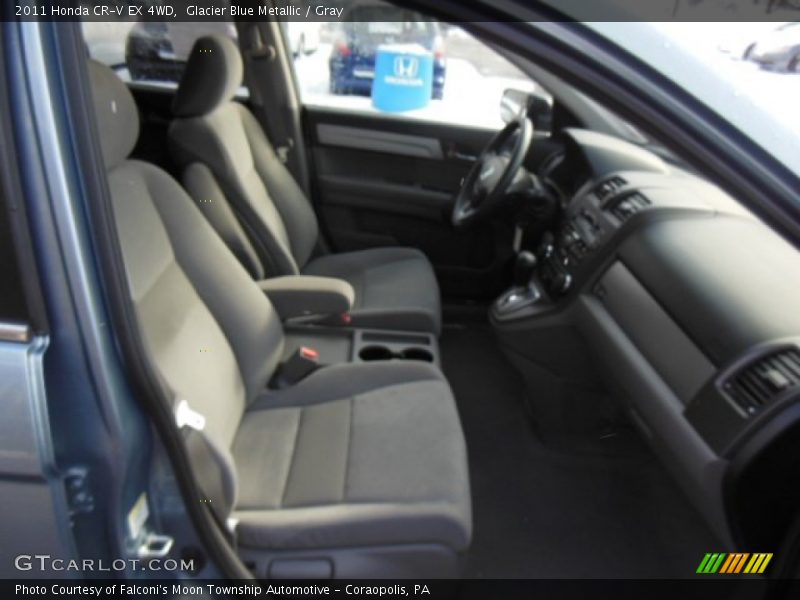 Glacier Blue Metallic / Gray 2011 Honda CR-V EX 4WD