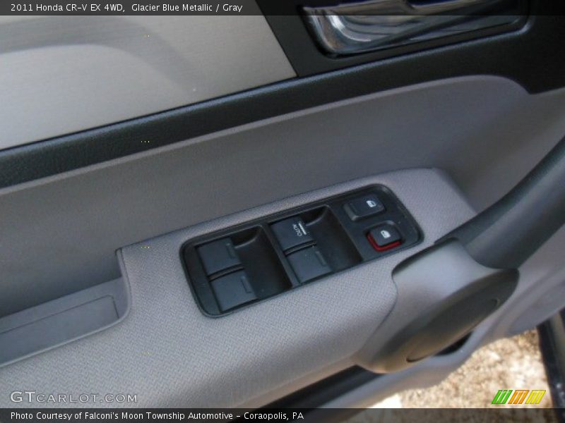 Glacier Blue Metallic / Gray 2011 Honda CR-V EX 4WD