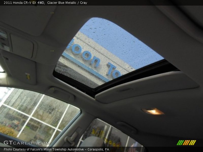 Glacier Blue Metallic / Gray 2011 Honda CR-V EX 4WD