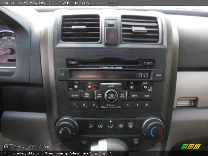 Glacier Blue Metallic / Gray 2011 Honda CR-V EX 4WD