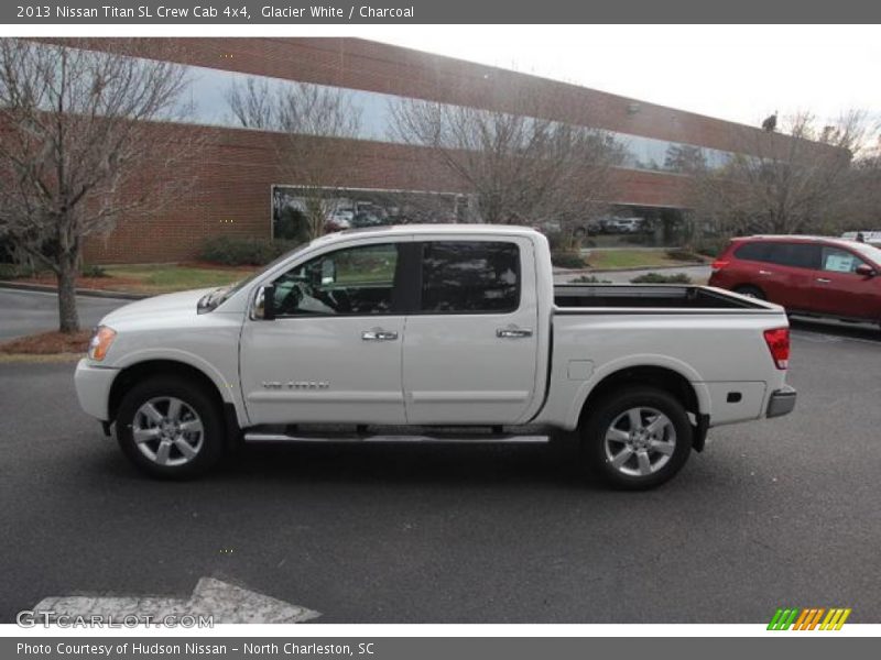 Glacier White / Charcoal 2013 Nissan Titan SL Crew Cab 4x4