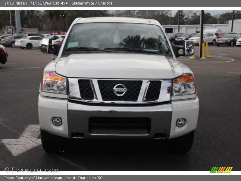 Glacier White / Charcoal 2013 Nissan Titan SL Crew Cab 4x4