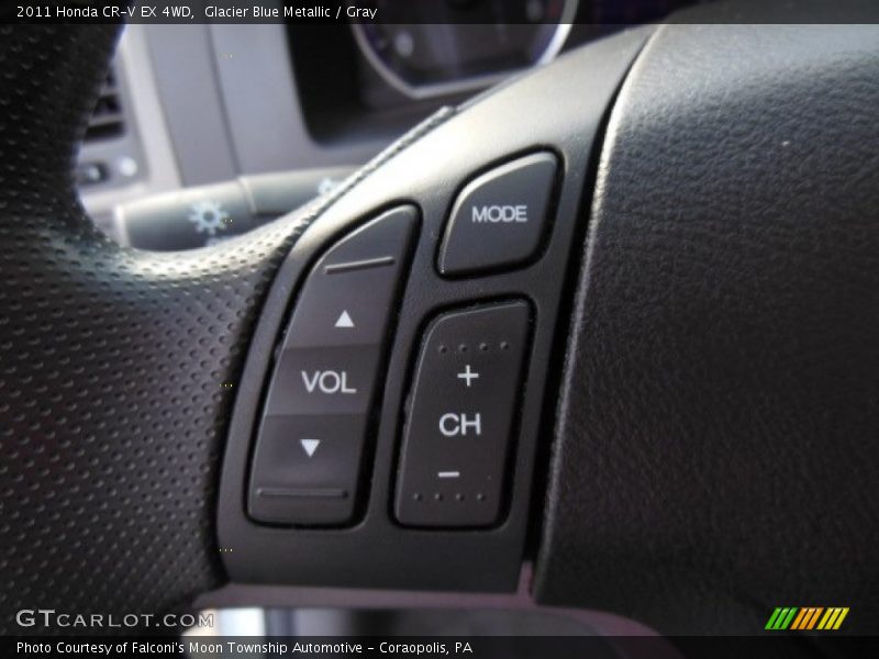 Glacier Blue Metallic / Gray 2011 Honda CR-V EX 4WD