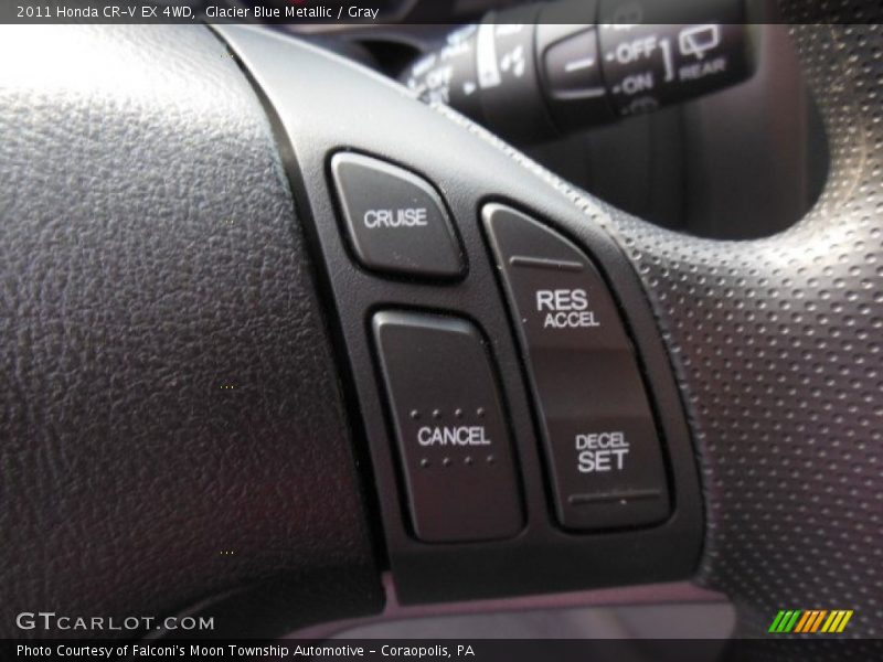 Glacier Blue Metallic / Gray 2011 Honda CR-V EX 4WD
