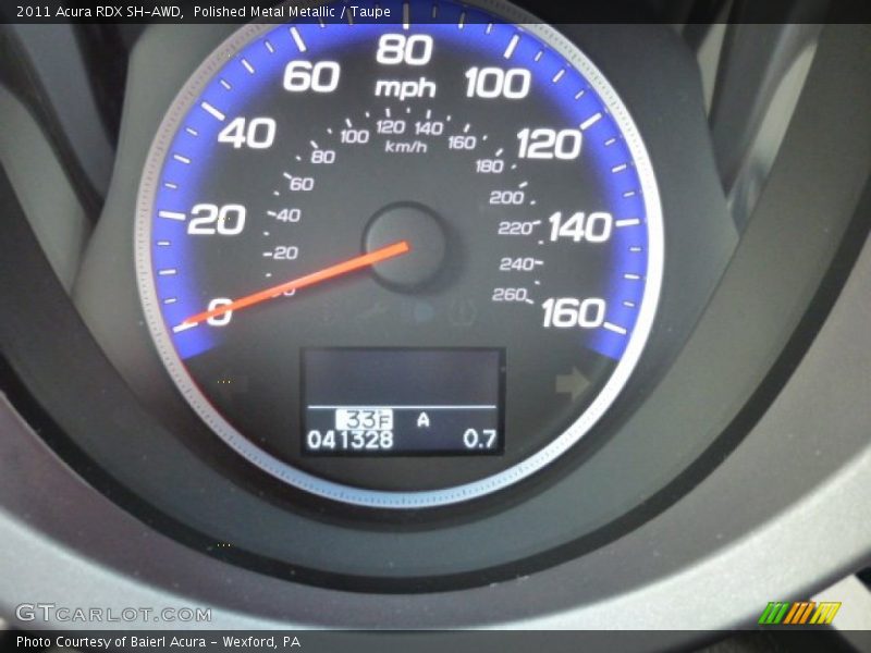 Polished Metal Metallic / Taupe 2011 Acura RDX SH-AWD