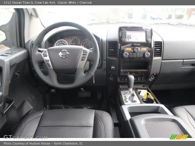 Glacier White / Charcoal 2013 Nissan Titan SL Crew Cab 4x4