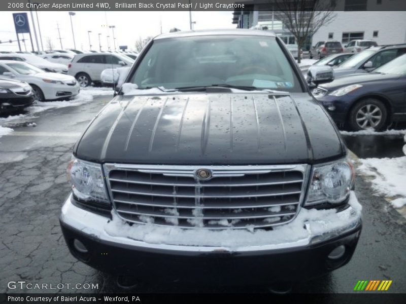 Brilliant Black Crystal Pearl / Light Graystone 2008 Chrysler Aspen Limited 4WD