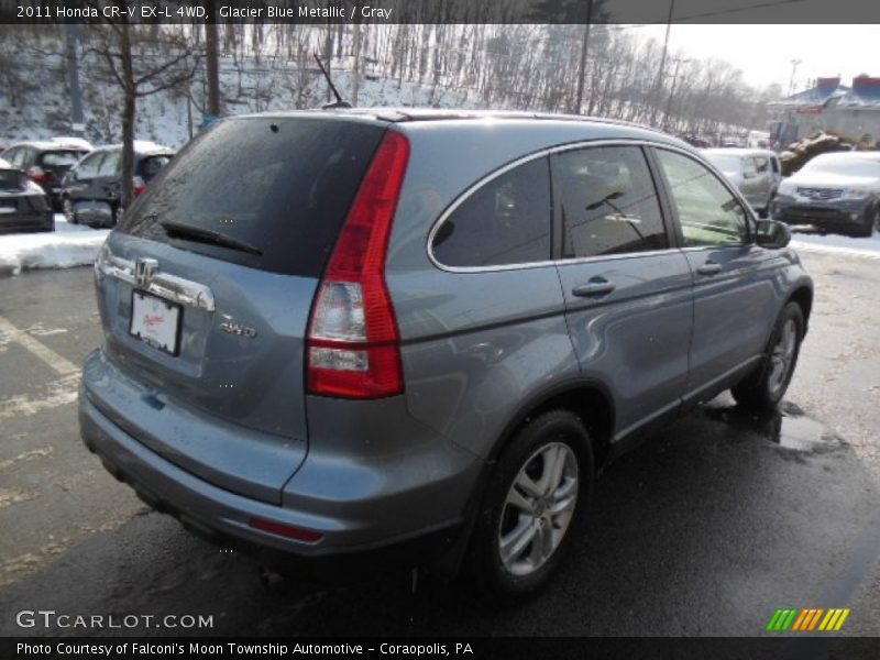 Glacier Blue Metallic / Gray 2011 Honda CR-V EX-L 4WD