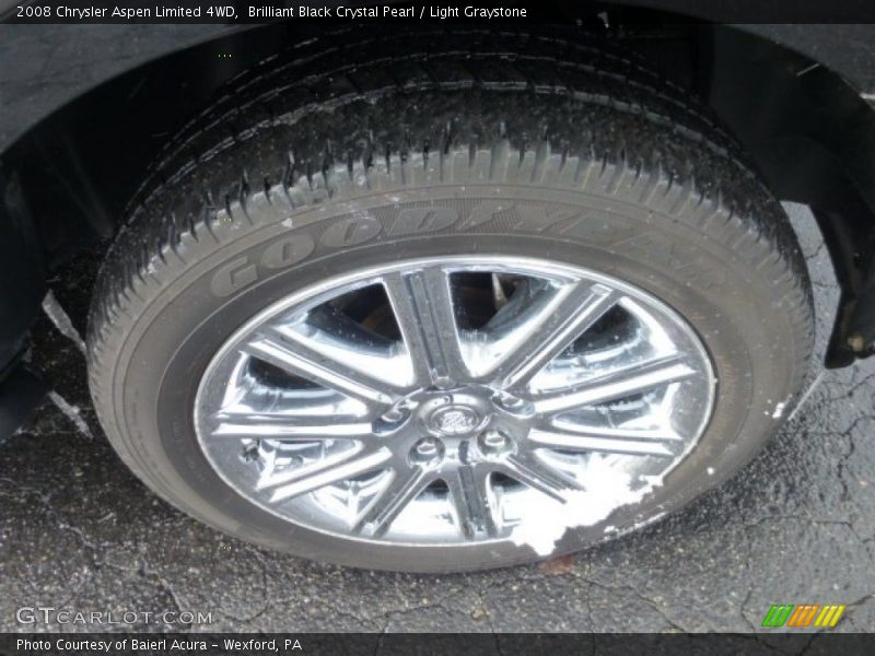 Brilliant Black Crystal Pearl / Light Graystone 2008 Chrysler Aspen Limited 4WD