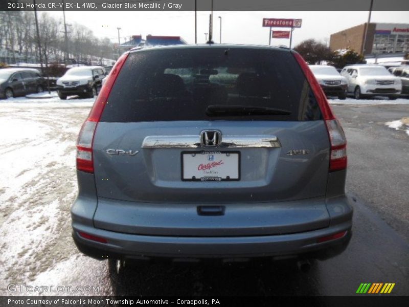 Glacier Blue Metallic / Gray 2011 Honda CR-V EX-L 4WD