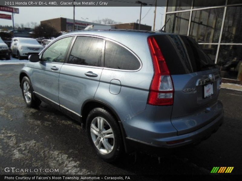 Glacier Blue Metallic / Gray 2011 Honda CR-V EX-L 4WD