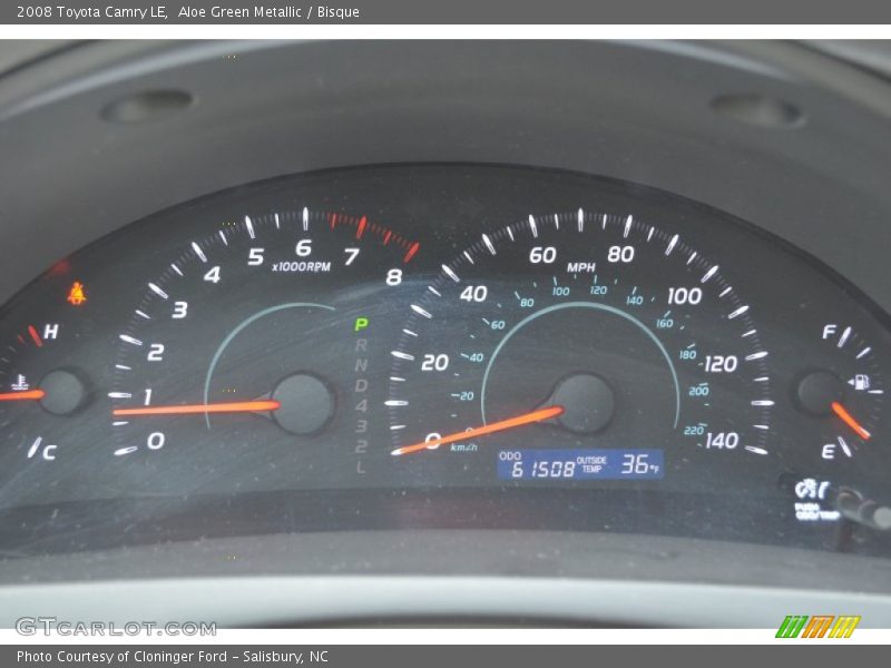 Aloe Green Metallic / Bisque 2008 Toyota Camry LE