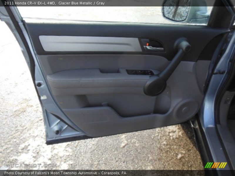Glacier Blue Metallic / Gray 2011 Honda CR-V EX-L 4WD