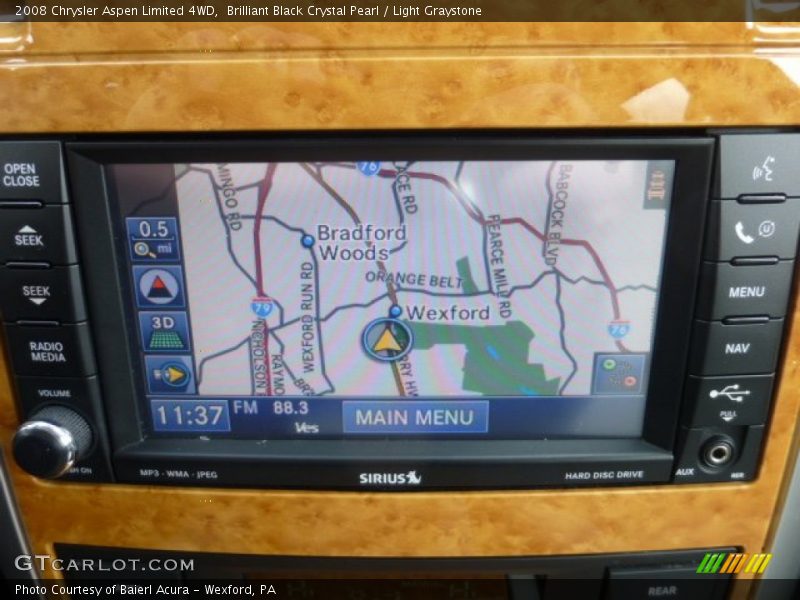 Brilliant Black Crystal Pearl / Light Graystone 2008 Chrysler Aspen Limited 4WD