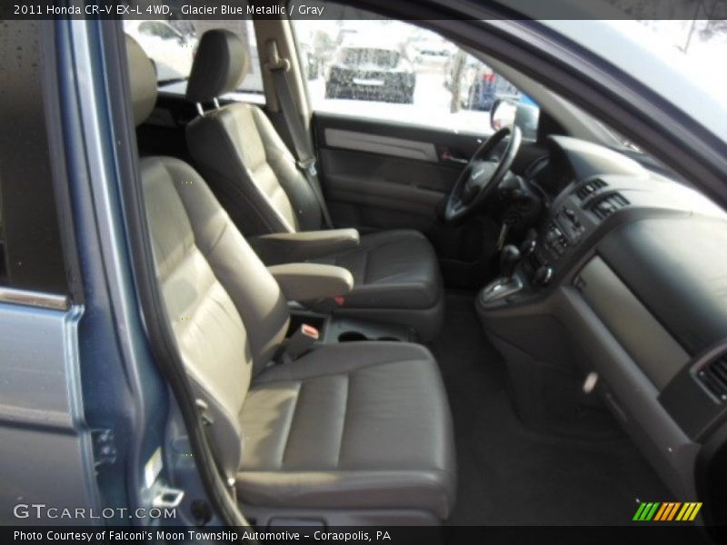 Glacier Blue Metallic / Gray 2011 Honda CR-V EX-L 4WD
