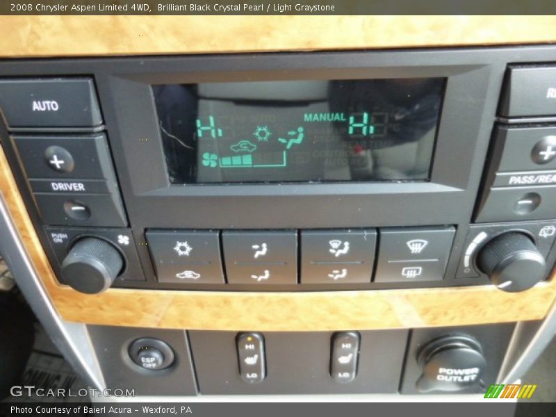 Brilliant Black Crystal Pearl / Light Graystone 2008 Chrysler Aspen Limited 4WD