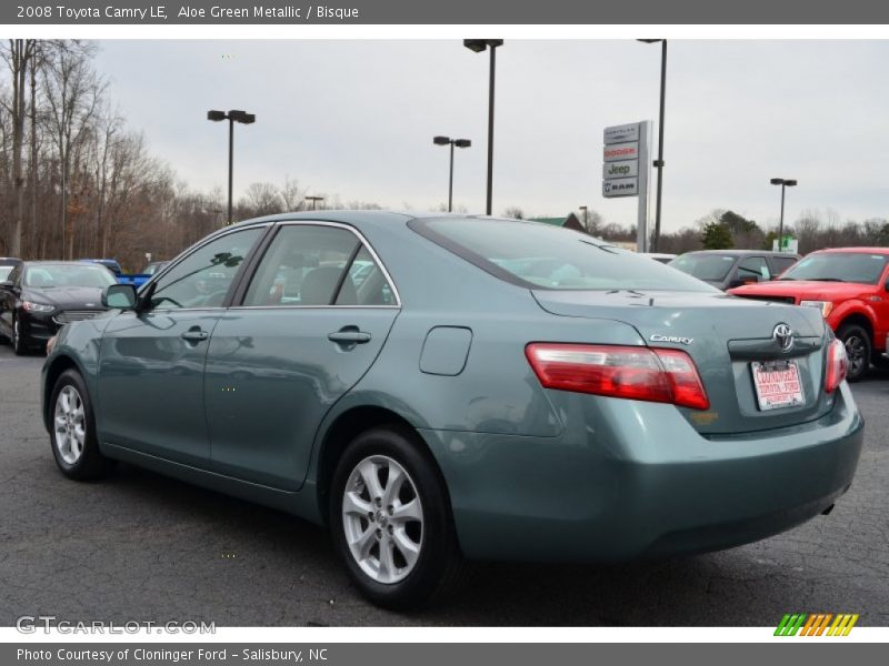 Aloe Green Metallic / Bisque 2008 Toyota Camry LE