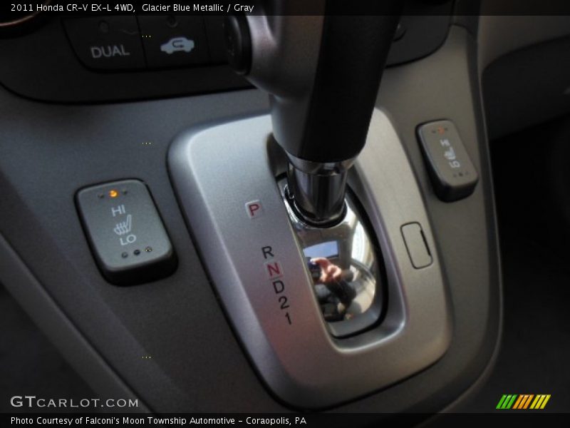 Glacier Blue Metallic / Gray 2011 Honda CR-V EX-L 4WD
