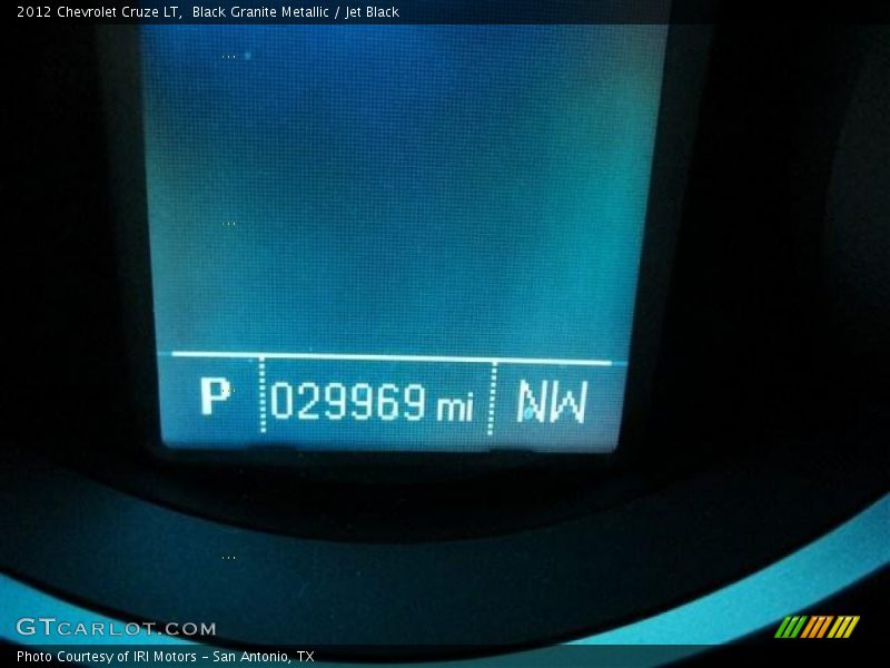 Black Granite Metallic / Jet Black 2012 Chevrolet Cruze LT