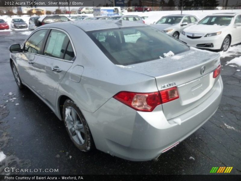Silver Moon / Ebony 2012 Acura TSX Sedan