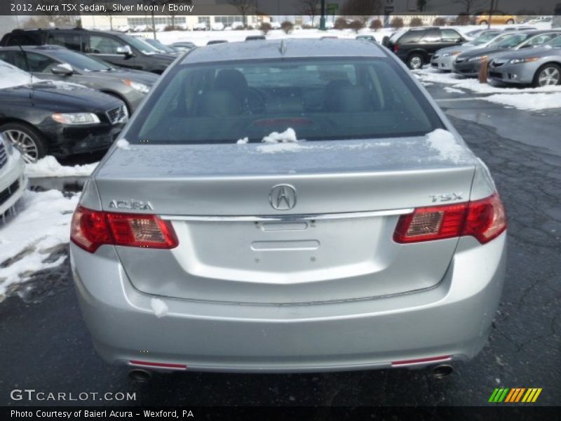 Silver Moon / Ebony 2012 Acura TSX Sedan