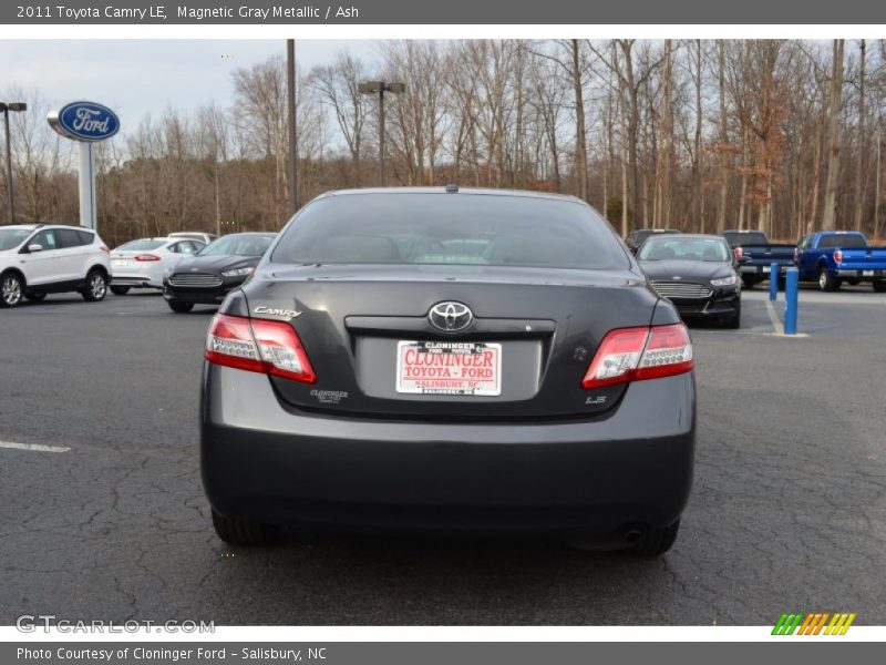 Magnetic Gray Metallic / Ash 2011 Toyota Camry LE