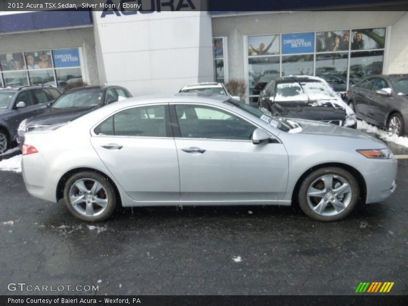 Silver Moon / Ebony 2012 Acura TSX Sedan