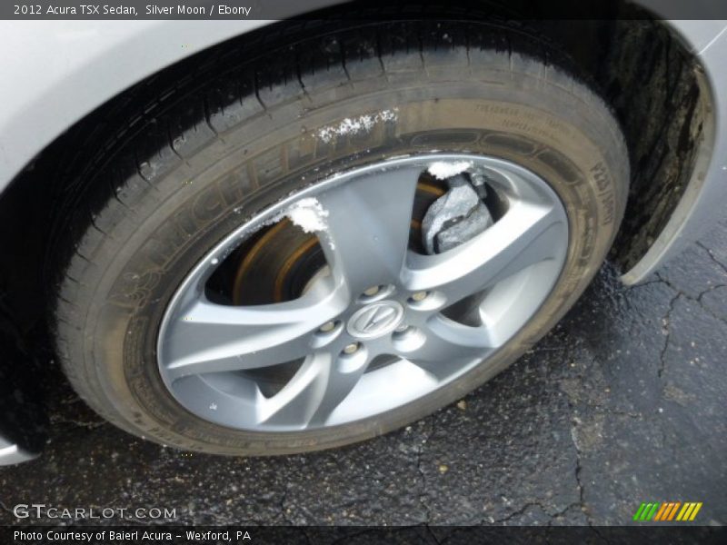 Silver Moon / Ebony 2012 Acura TSX Sedan