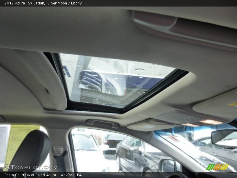 Silver Moon / Ebony 2012 Acura TSX Sedan
