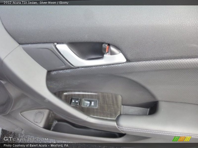 Silver Moon / Ebony 2012 Acura TSX Sedan