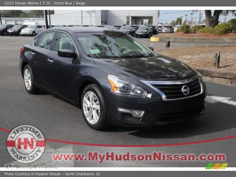 Storm Blue / Beige 2013 Nissan Altima 2.5 SV