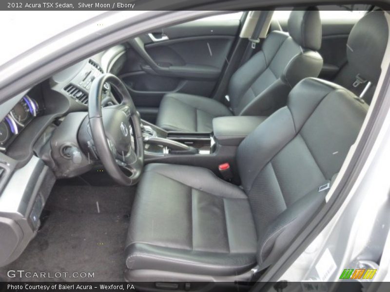 Silver Moon / Ebony 2012 Acura TSX Sedan
