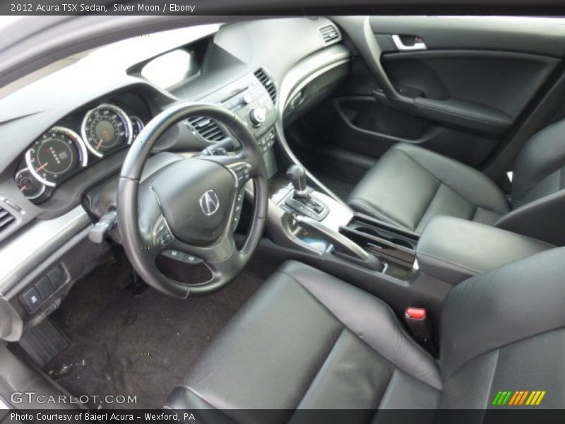 Silver Moon / Ebony 2012 Acura TSX Sedan
