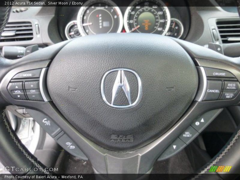 Silver Moon / Ebony 2012 Acura TSX Sedan
