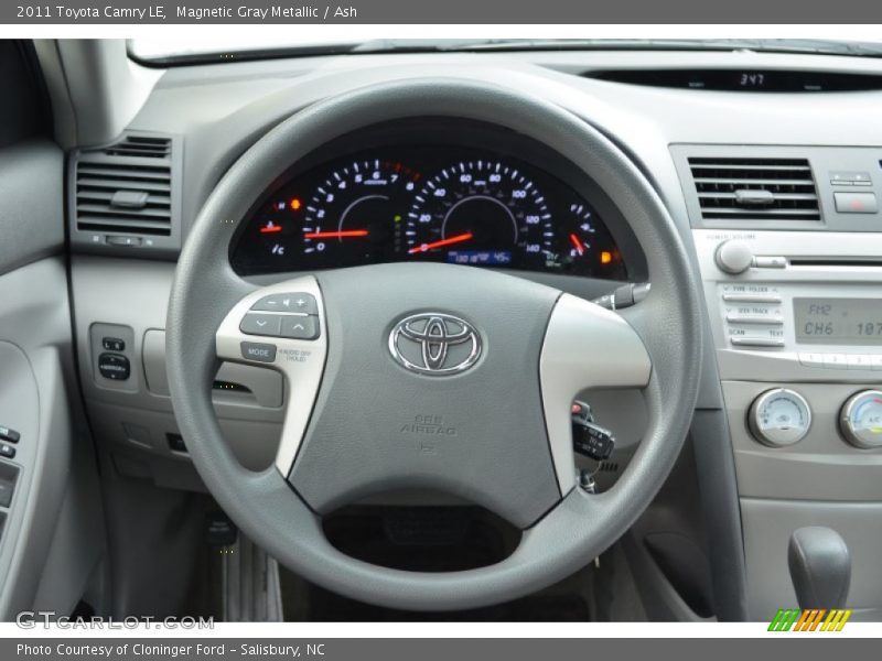 Magnetic Gray Metallic / Ash 2011 Toyota Camry LE