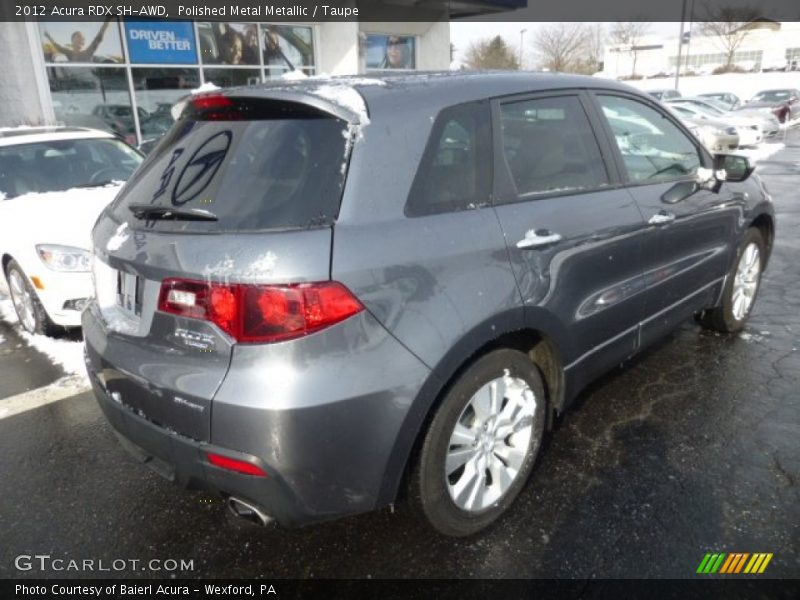 Polished Metal Metallic / Taupe 2012 Acura RDX SH-AWD