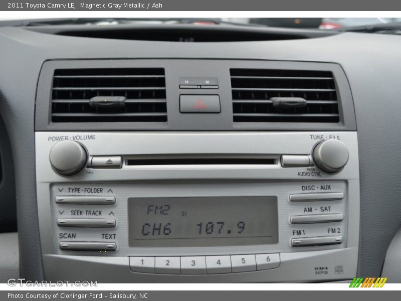 Magnetic Gray Metallic / Ash 2011 Toyota Camry LE