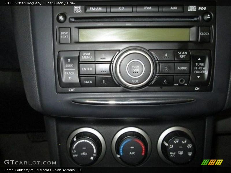 Super Black / Gray 2012 Nissan Rogue S