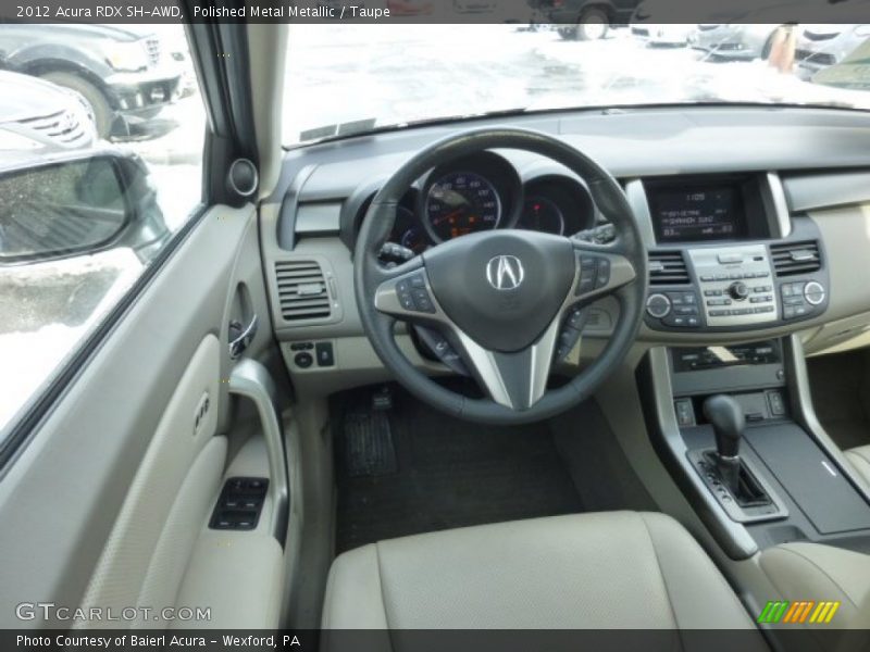 Polished Metal Metallic / Taupe 2012 Acura RDX SH-AWD