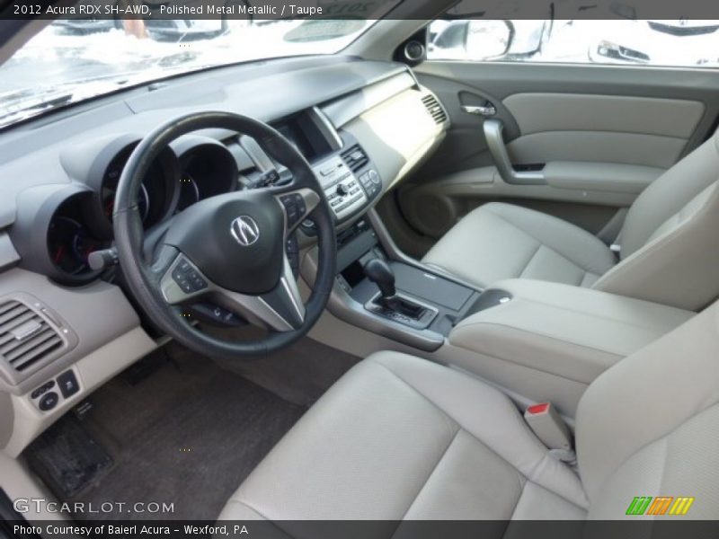 Polished Metal Metallic / Taupe 2012 Acura RDX SH-AWD