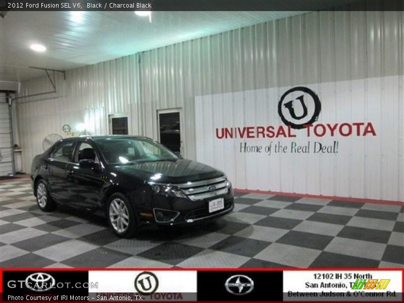 Black / Charcoal Black 2012 Ford Fusion SEL V6