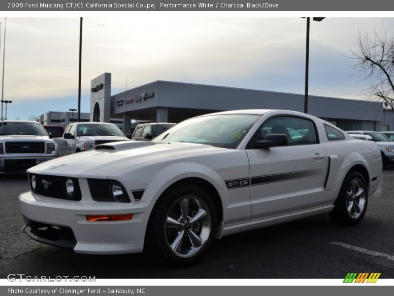 Performance White / Charcoal Black/Dove 2008 Ford Mustang GT/CS California Special Coupe