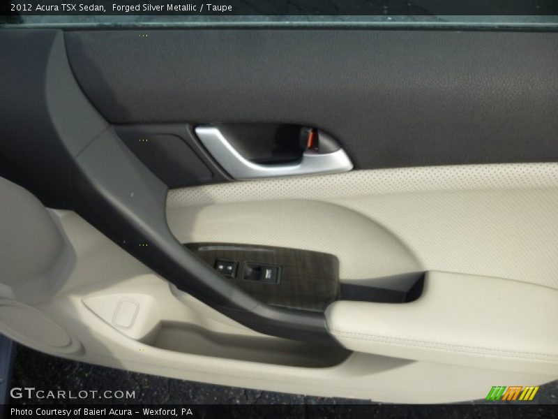 Forged Silver Metallic / Taupe 2012 Acura TSX Sedan